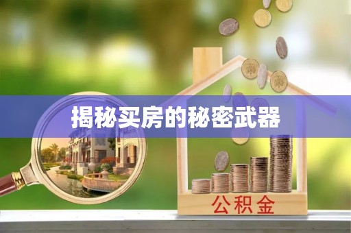 淮阴揭秘买房的秘密武器